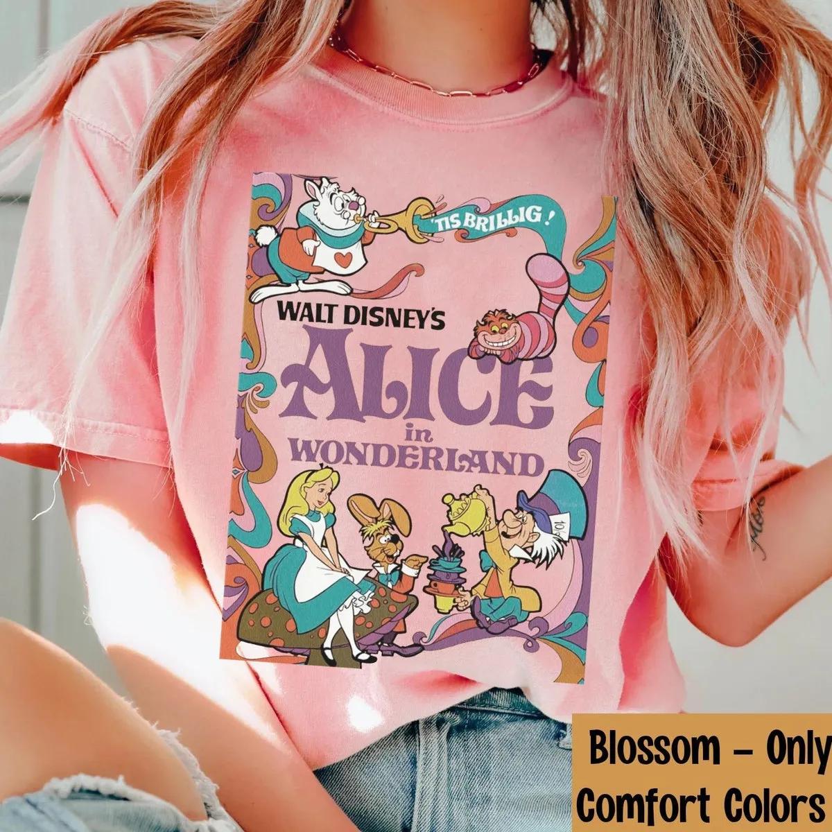 Disney 70s Retro Alice In Wonderland Shirt 3 3