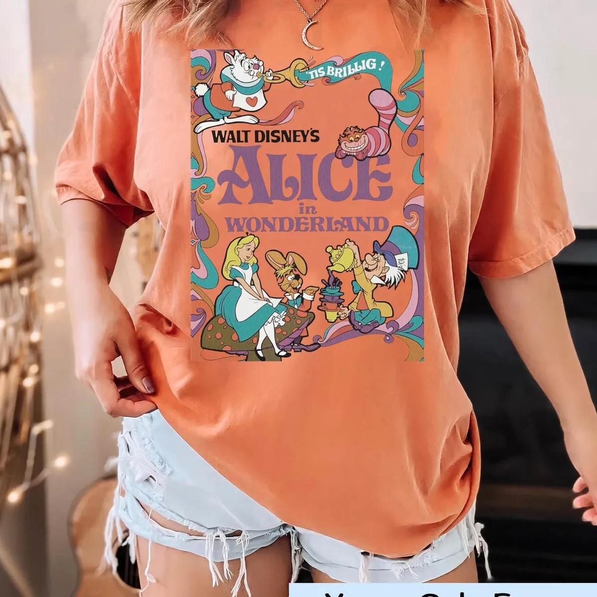 Disney 70s Retro Alice In Wonderland Shirt 6 3