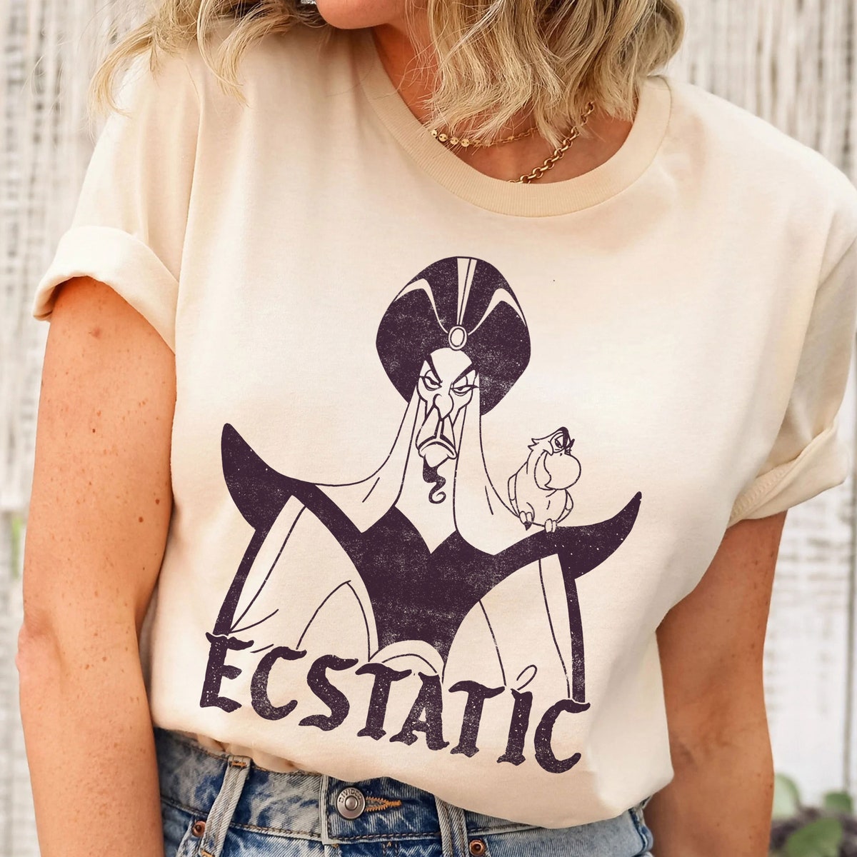 Disney Aladdin Jafar Lago Ecstatic Look Graphic Shirt 2