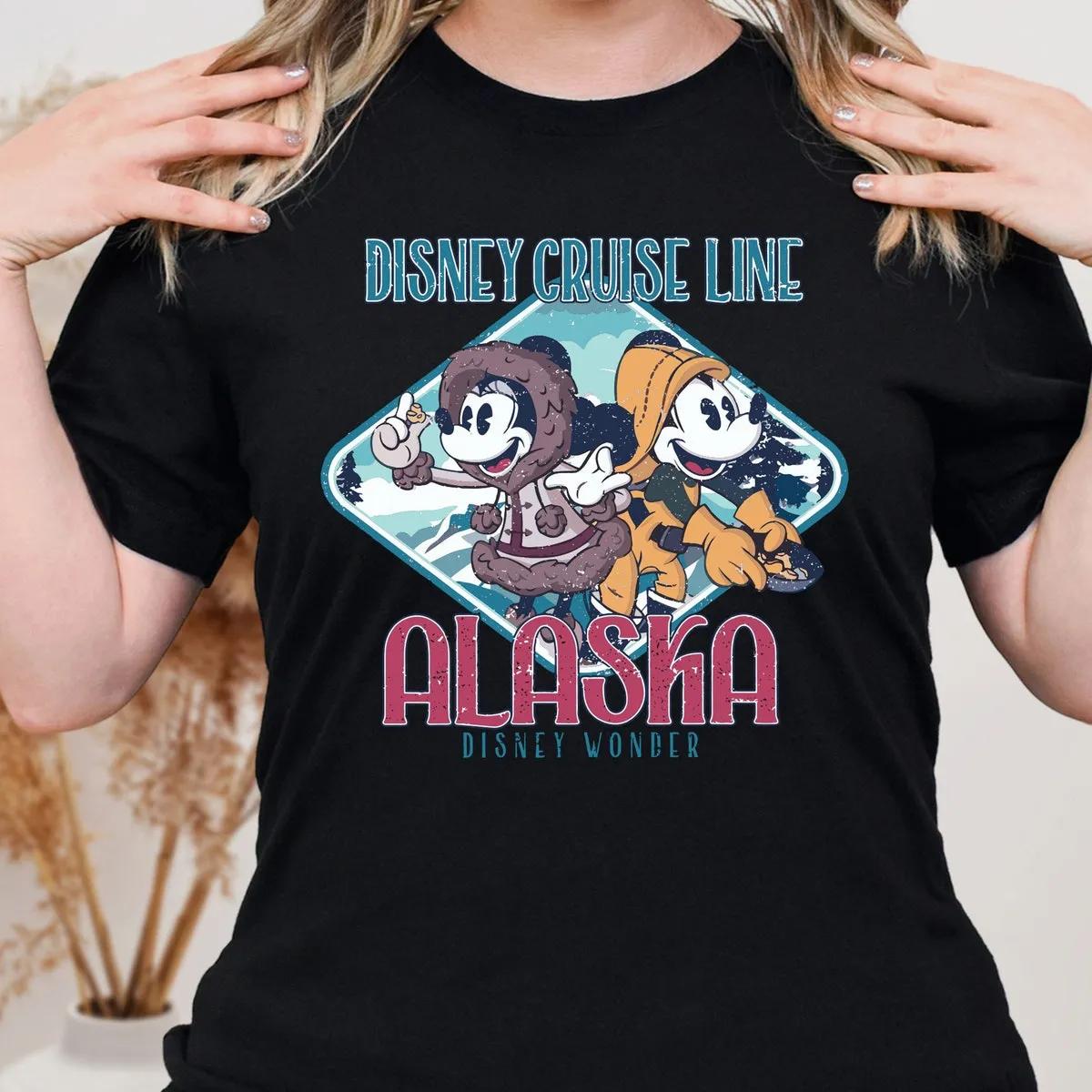 Disney Alaska Cruise Line Shirt Mickey Minnie Disney Alaska Cruise Tee 1 3