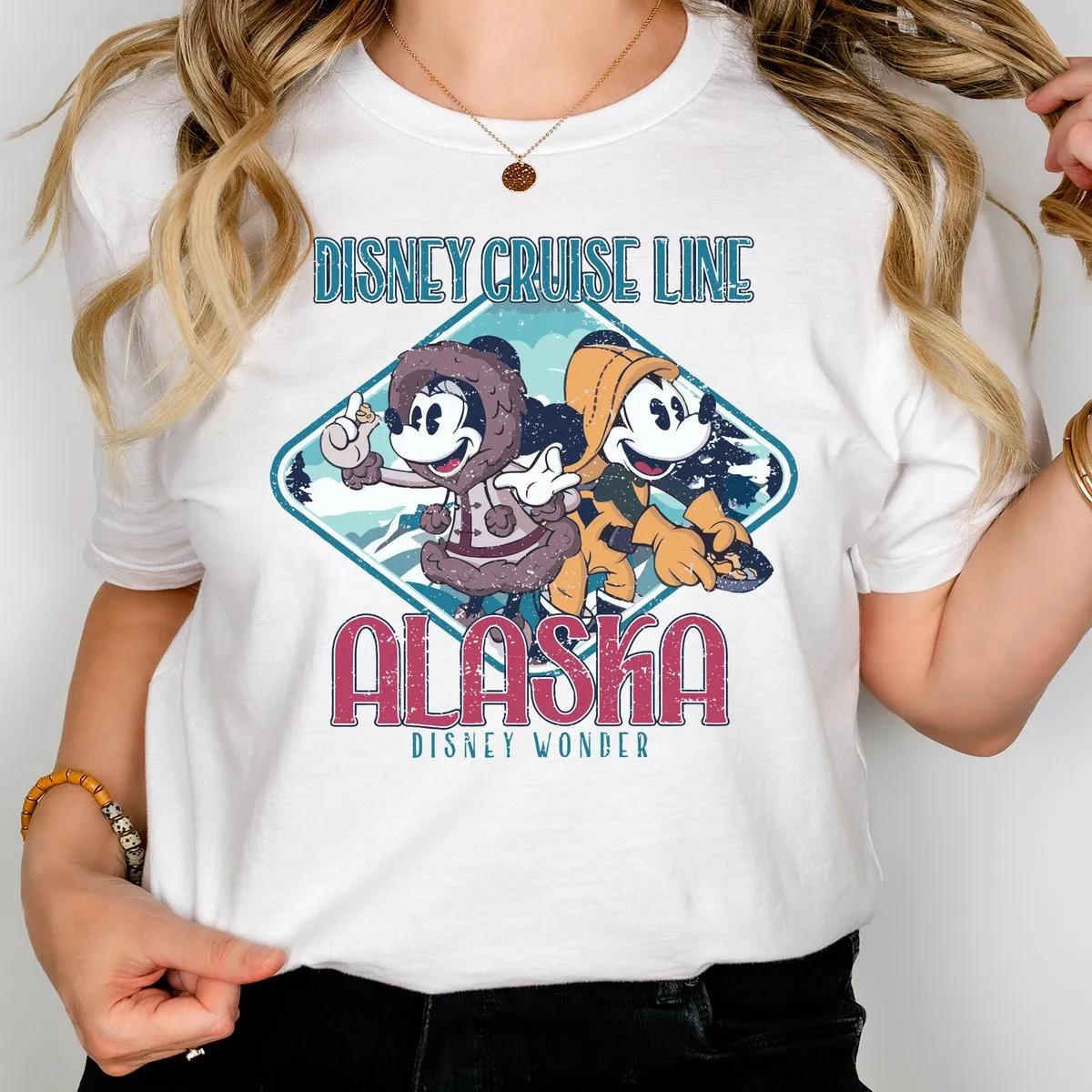 Disney Alaska Cruise Line Shirt Mickey Minnie Disney Alaska Cruise Tee 2 3