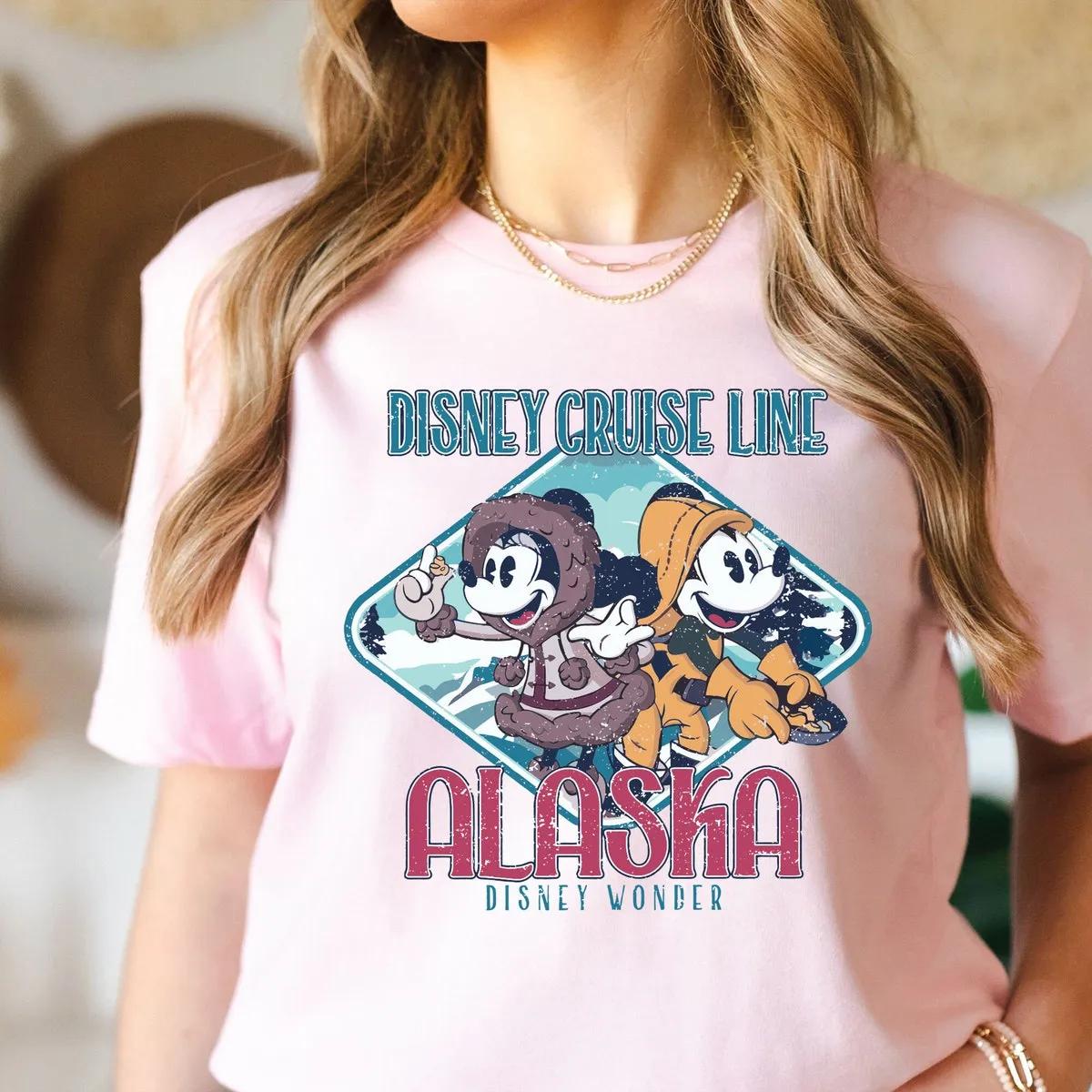 Disney Alaska Cruise Line Shirt Mickey Minnie Disney Alaska Cruise Tee 4 3