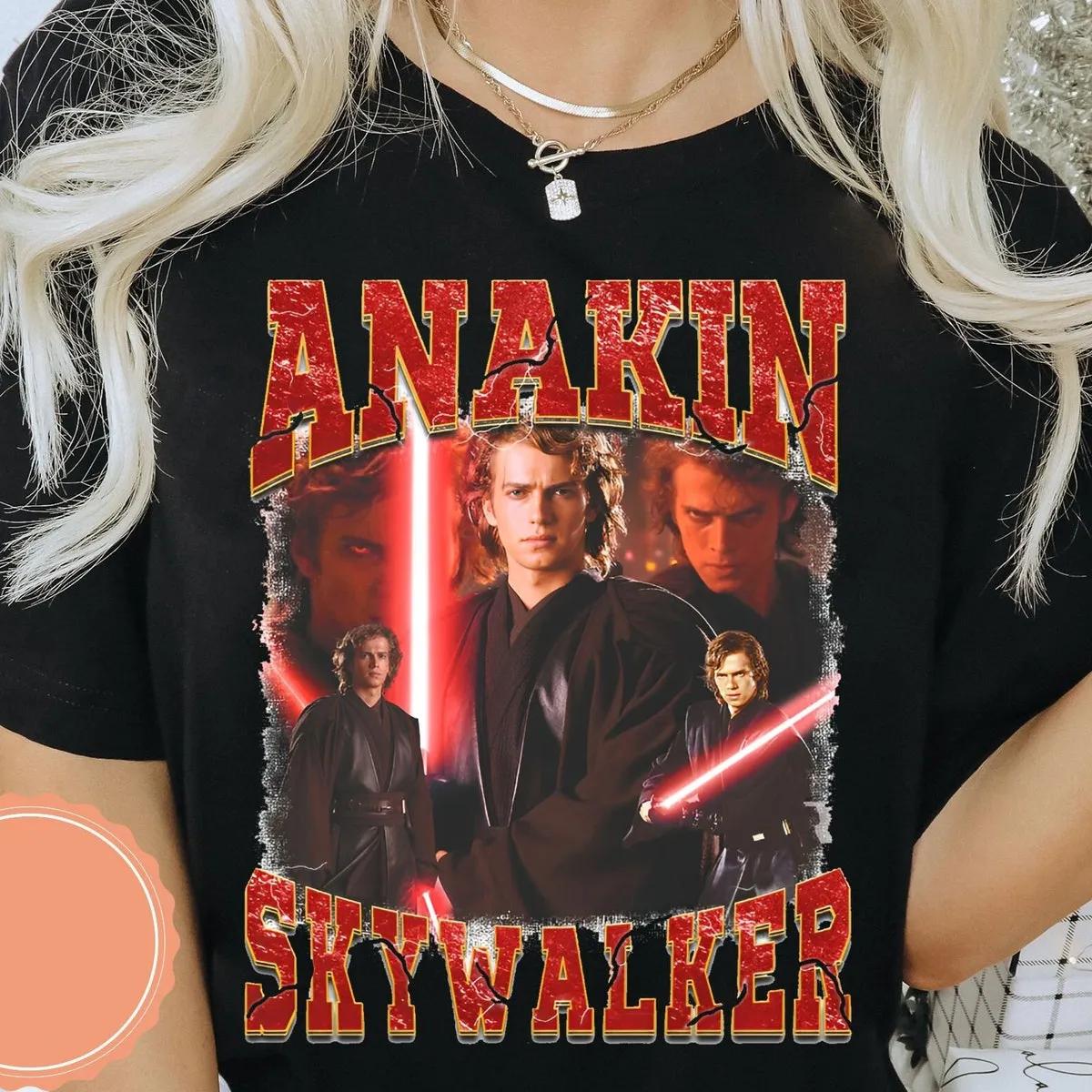 Disney Anakin Skywalker Graphic Portrait Star Wars Shirt 1