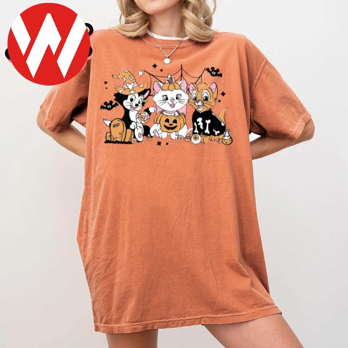 Disney Aristocats Marie Figaro Cat Halloween Shirt 2