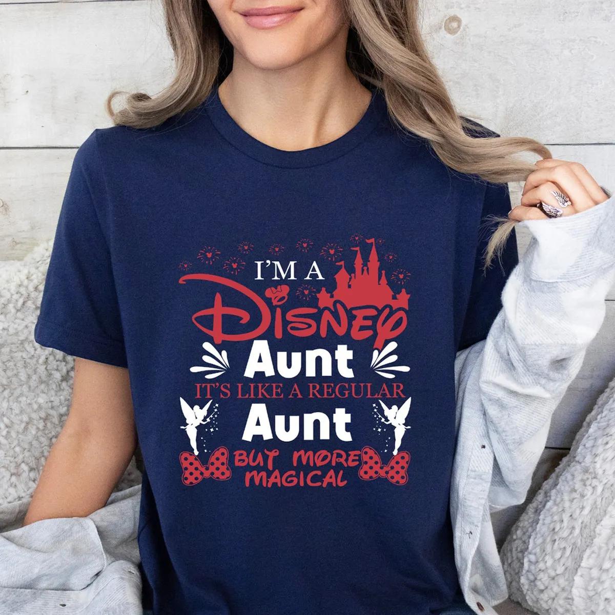 Disney Aunt Shirt Disneyland Family Trip Tee 2 3