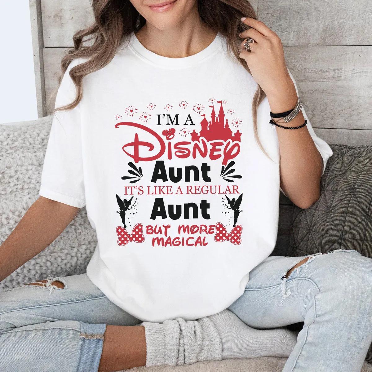 Disney Aunt Shirt Disneyland Family Trip Tee 3 3