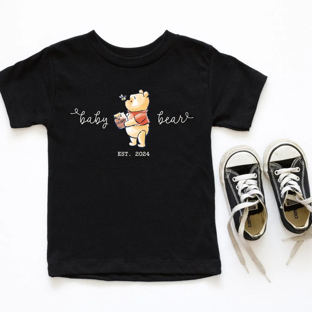 Disney Baby Bear Est 2024 Shirt Pregnancy Announcement Tee 1 3