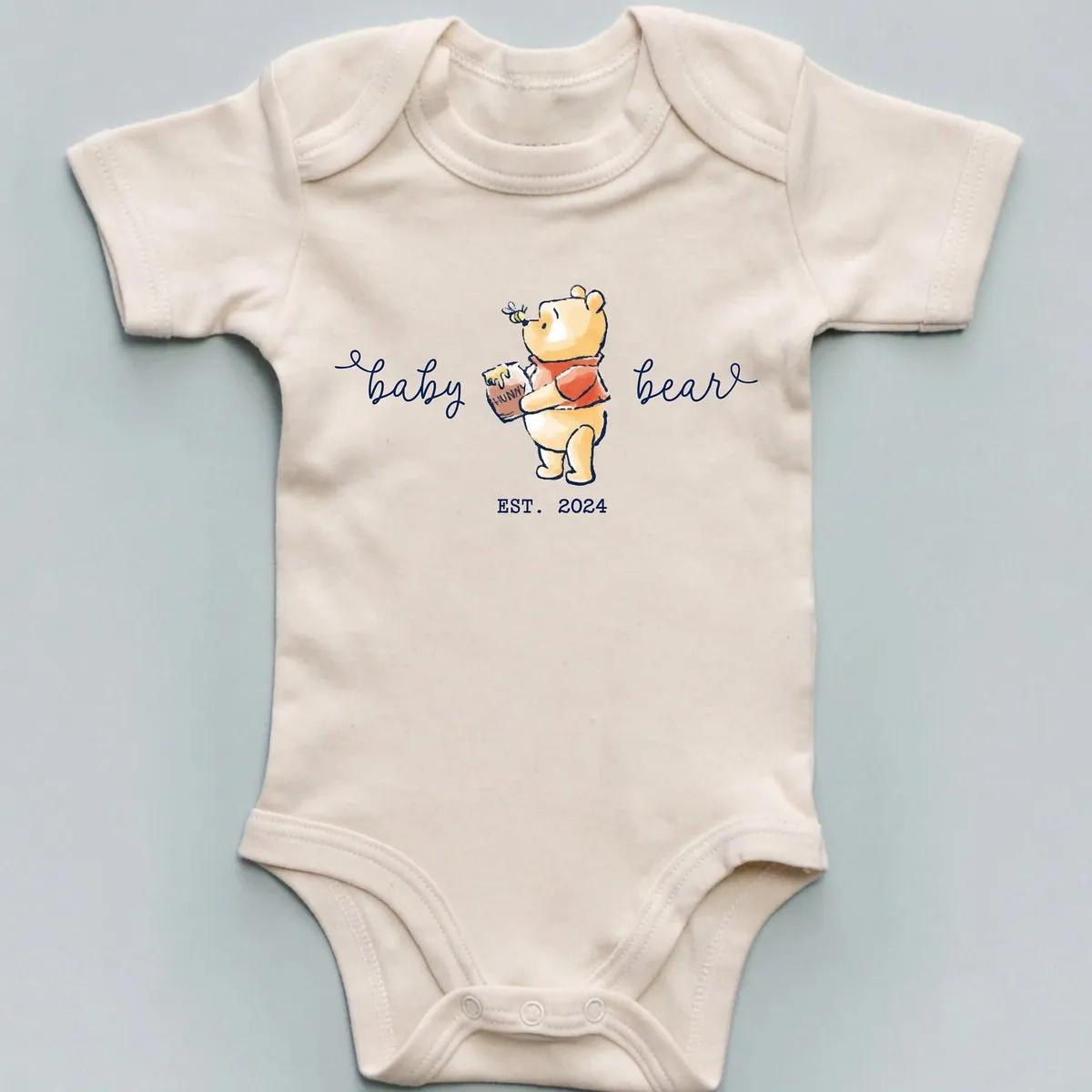 Disney Baby Bear Est 2024 Shirt Pregnancy Announcement Tee 2 3