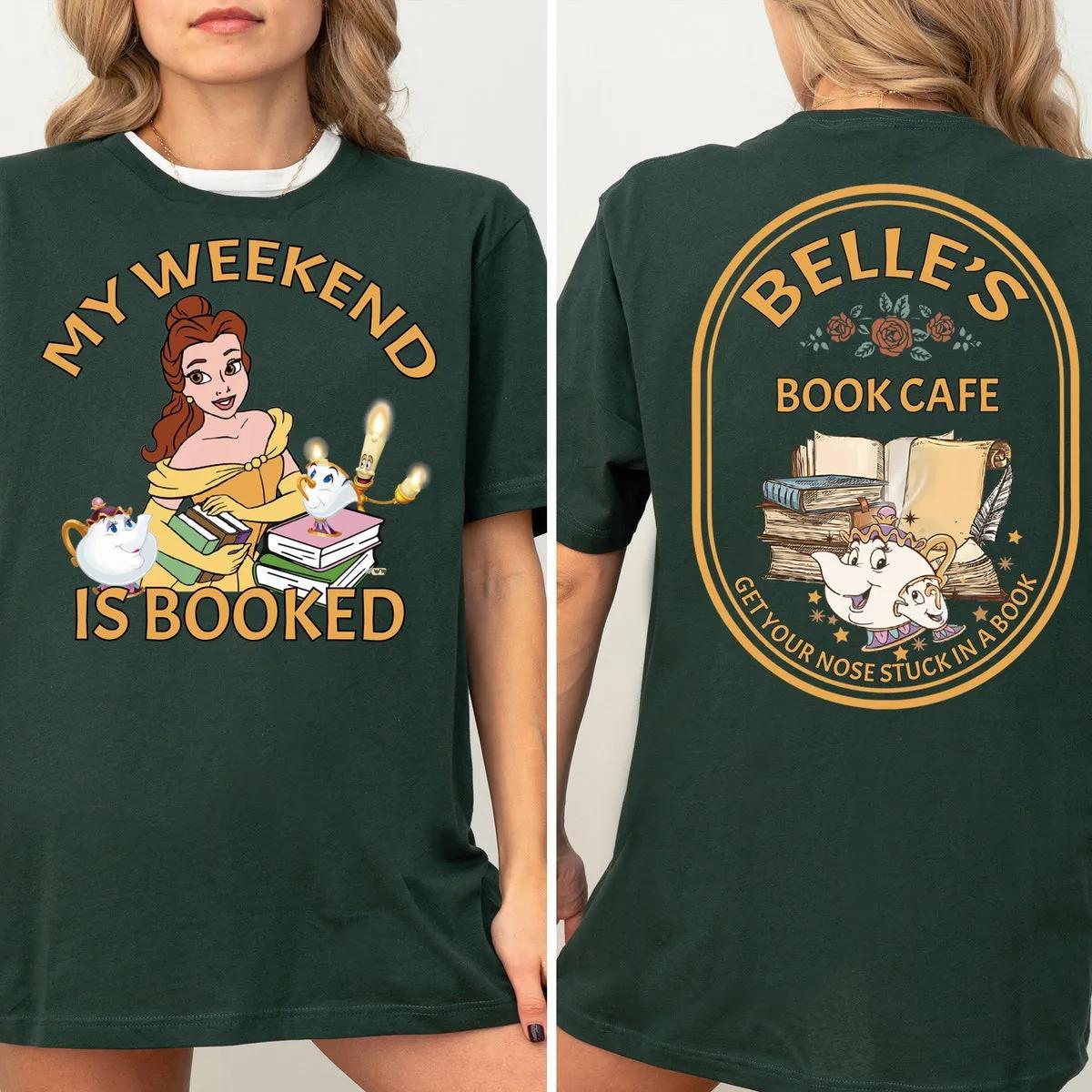 Disney Belles Book Cafe Shirt Disney Librarian Tee 3 3