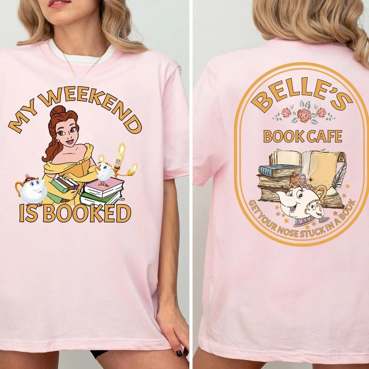 Disney Belles Book Cafe Shirt Disney Librarian Tee 4 3