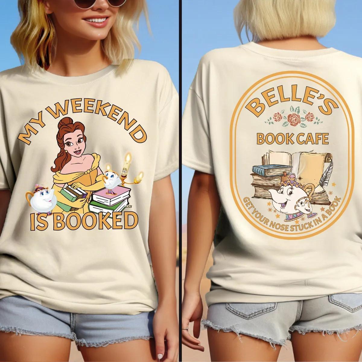 Disney Belles Book Cafe Shirt Disney Librarian Tee 5 3