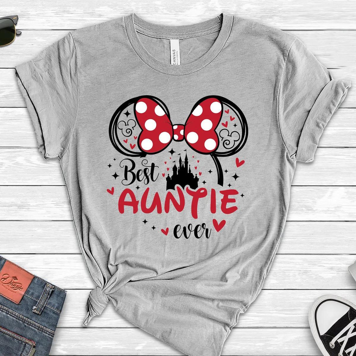 Disney Best Auntie Ever Shirt Minnie Auntie Tee 1 3