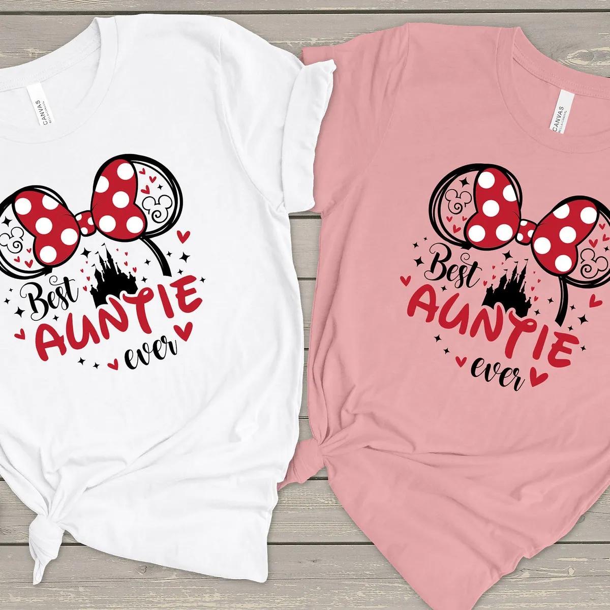 Disney Best Auntie Ever Shirt Minnie Auntie Tee 2 3