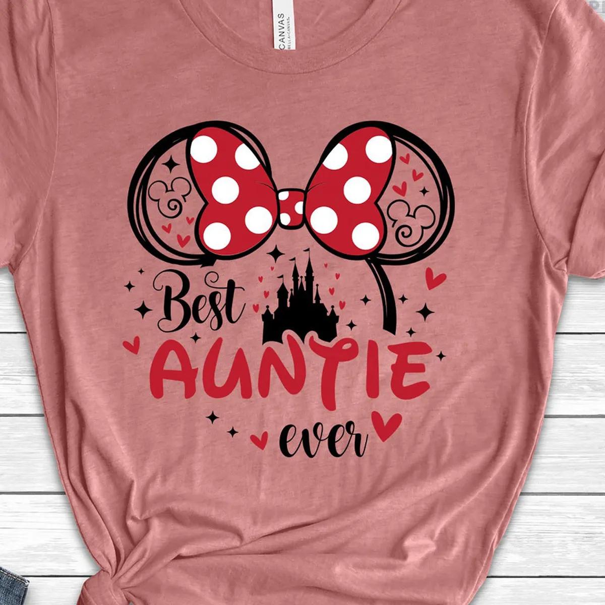 Disney Best Auntie Ever Shirt Minnie Auntie Tee 3 3