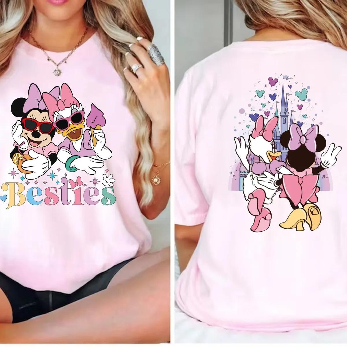 Disney Best Friends Shirt Minnie Mouse And Daisy Duck Besties Tee 1 3