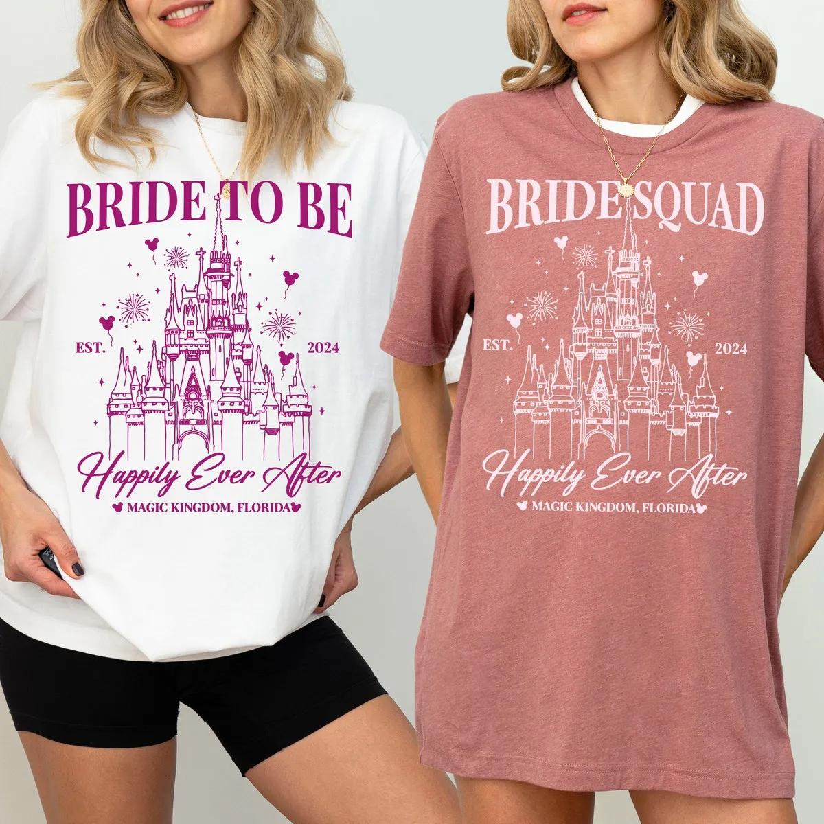 Disney Bride To Be Shirt Disney Bride Squad Tee 1 3