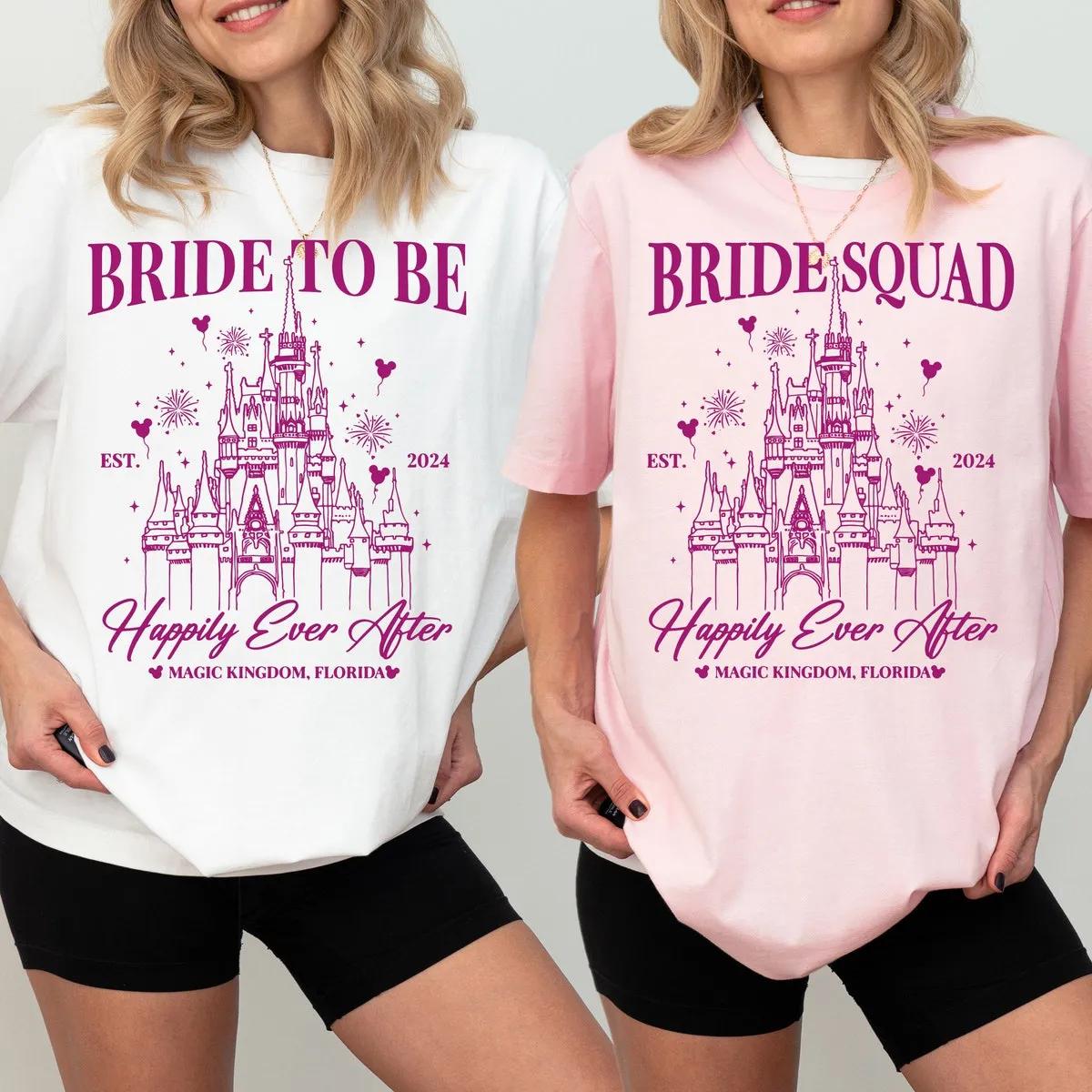 Disney Bride To Be Shirt Disney Bride Squad Tee 2 3