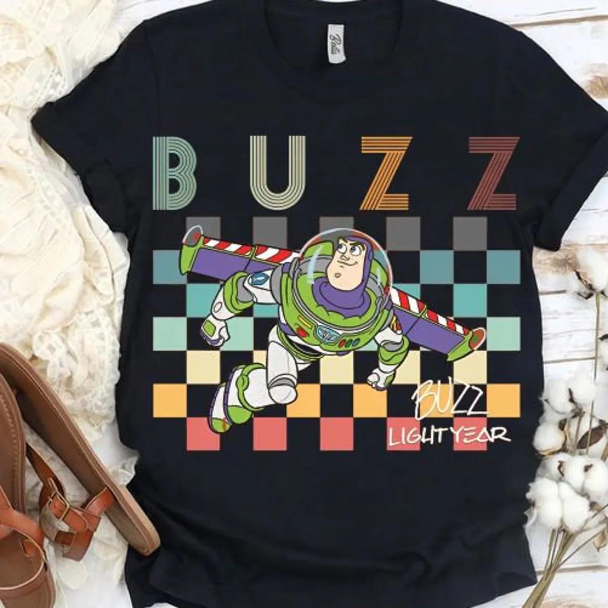 Disney Buzz Woody Jessie Slinky Aliens Rex Shirt Toy Story Characters Tee 3