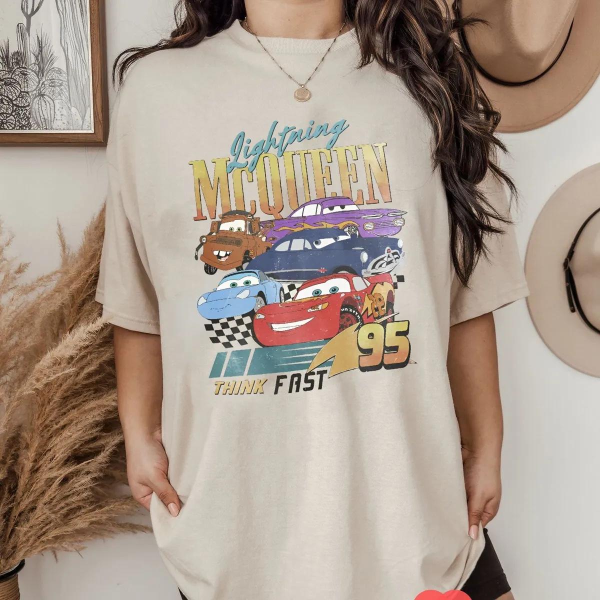 Disney Car Piston Cup Shirt Disney Lightning Mcqueen 95 Tee 2