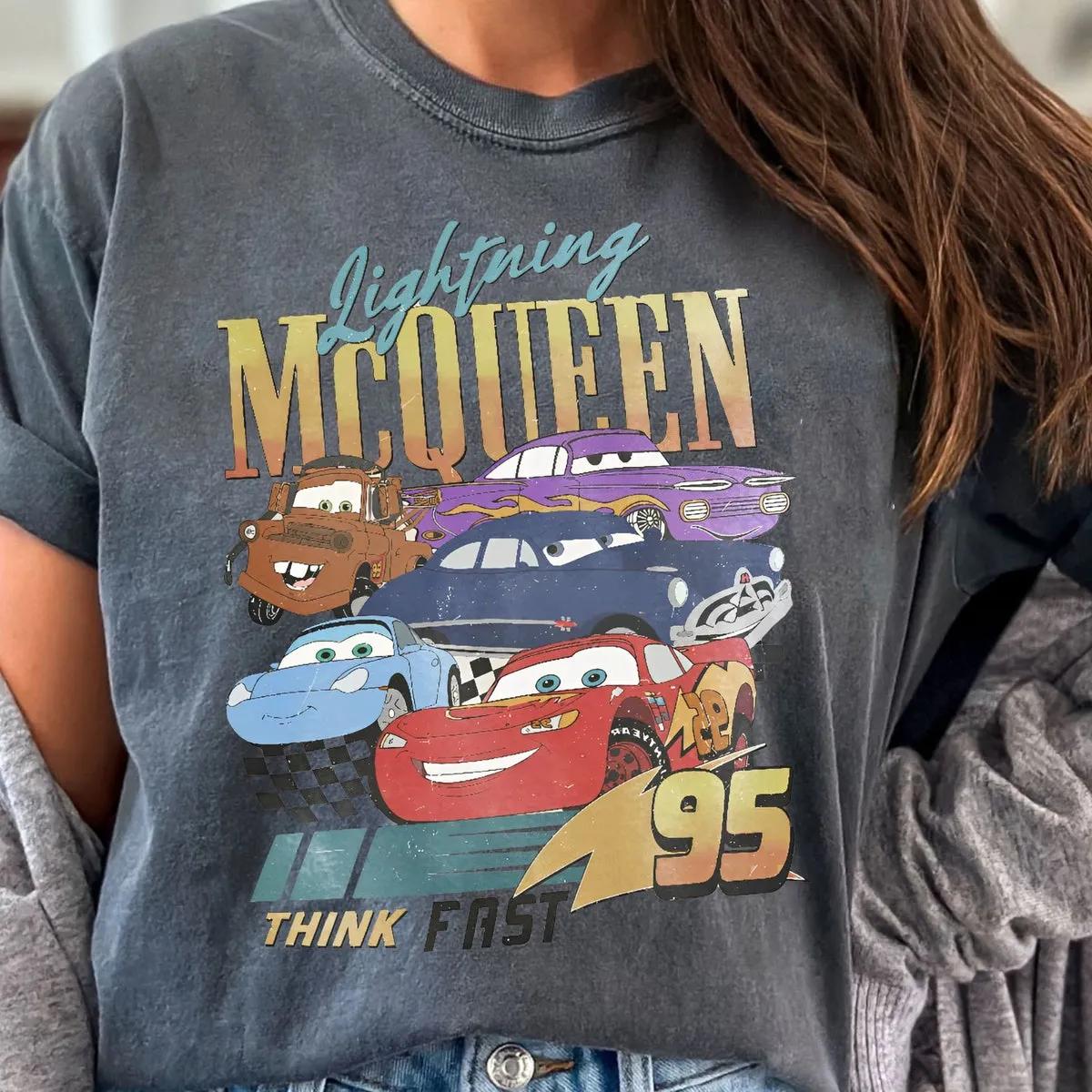 Disney Car Piston Cup Shirt Disney Lightning Mcqueen 95 Tee 3