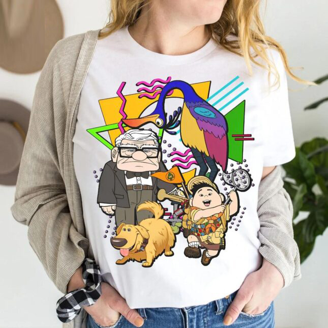 Disney Carl Russell Dug Kevin Shirt 90S Up Characters Squad Tee 3 645x645