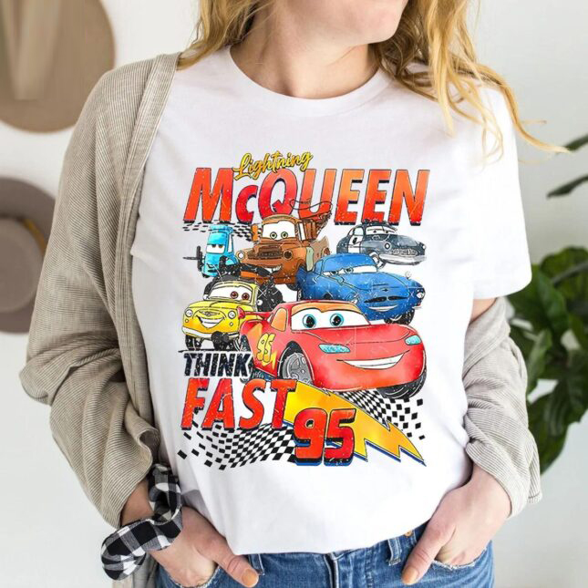 Disney Cars Light Mcqueen 95 Shirt 1 645x645