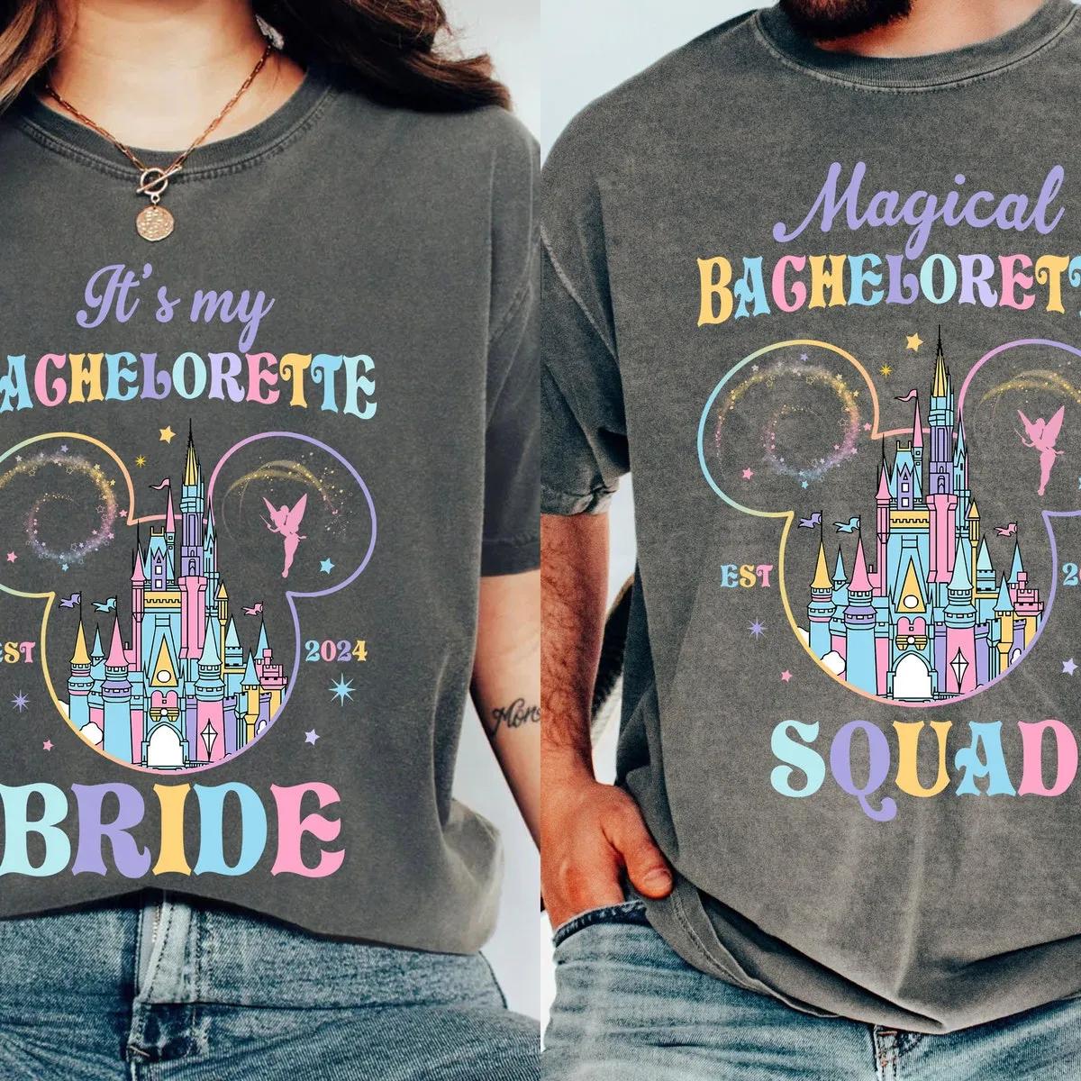 Disney Castle Bachelorette Bride Team Matching Shirt 2