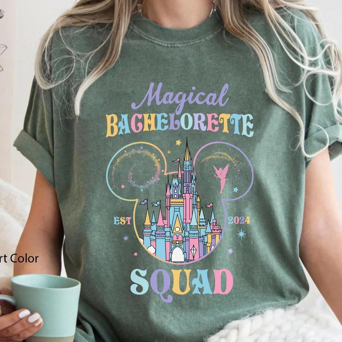 Disney Castle Bachelorette Bride Team Matching Shirt 5