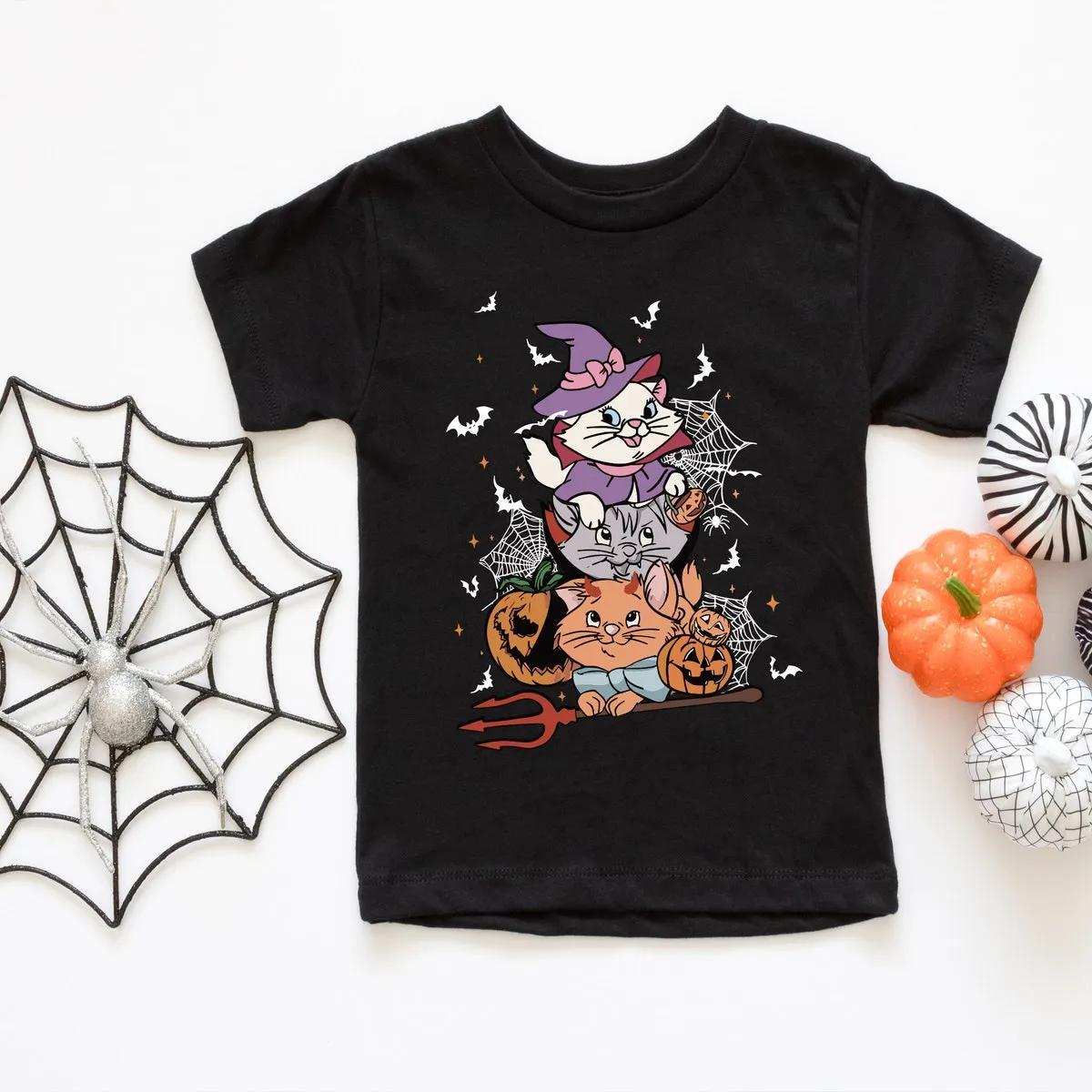 Disney Cat Marie Pumpkin Halloween Shirt 2