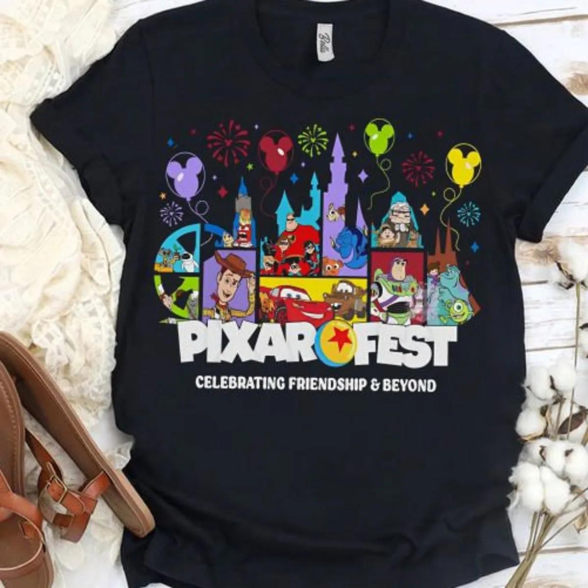 Disney Characters Celebrating Friendship and Beyond Shirt Pals Playtime Party Tee 2