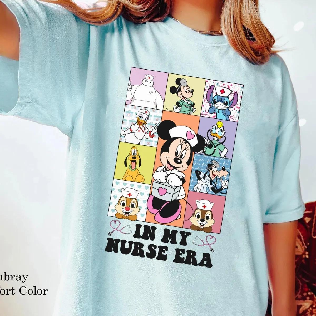 Disney Characters In My Nurse Era Shirt 1