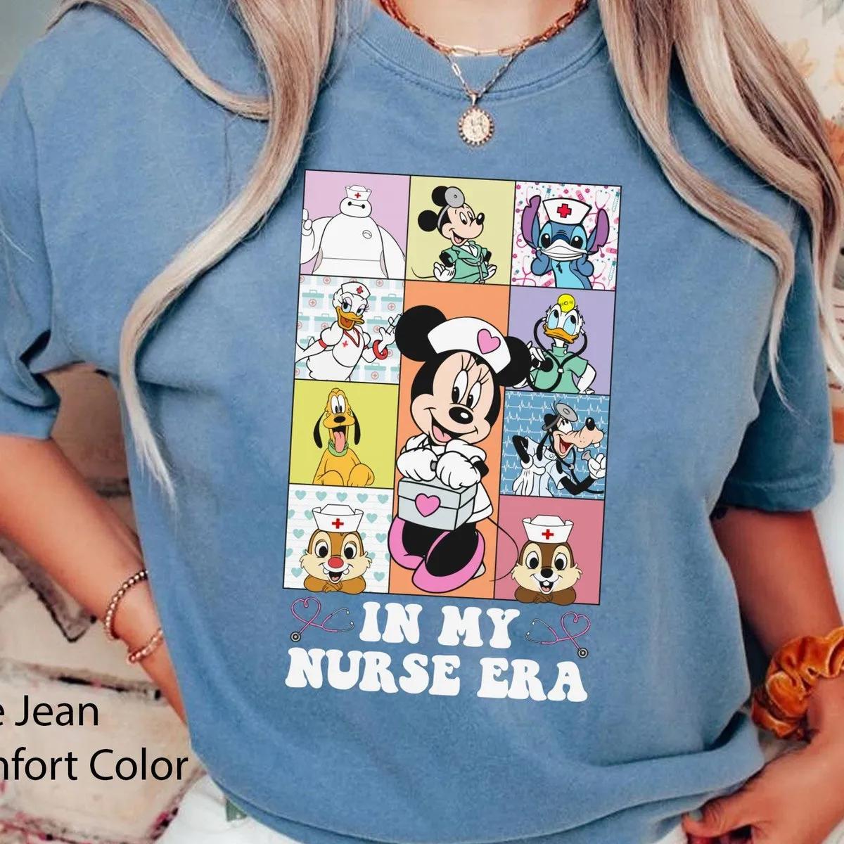 Disney Characters In My Nurse Era Shirt 4