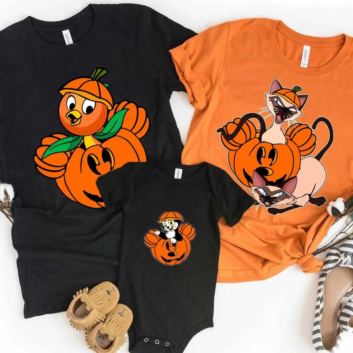 Disney Characters Pumpkin Jack O Lantern Shirt 2