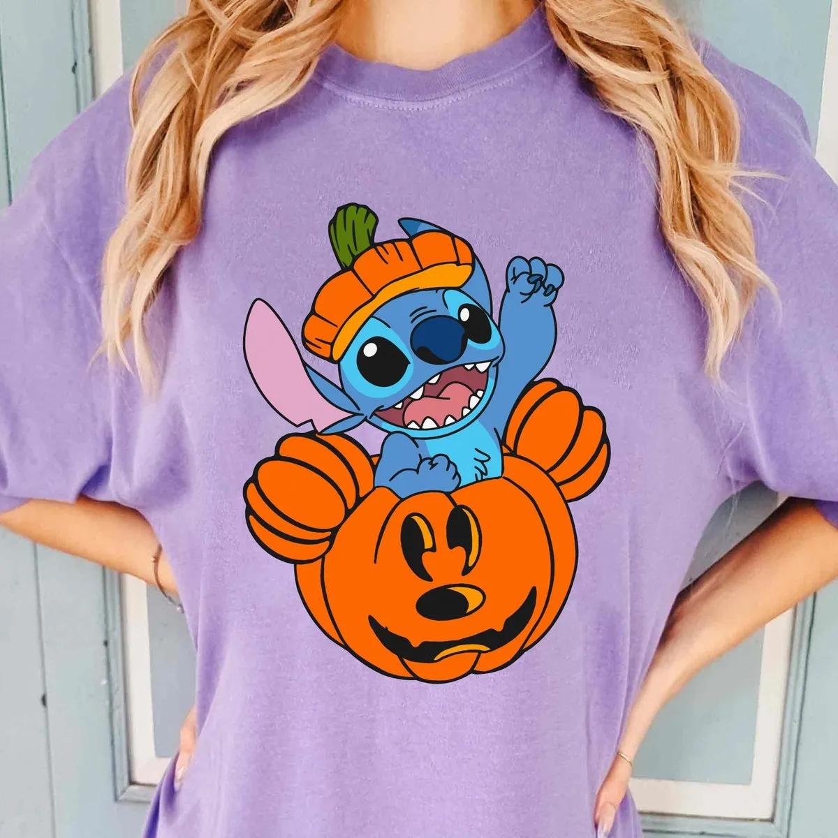 Disney Characters Pumpkin Jack O Lantern Shirt 3