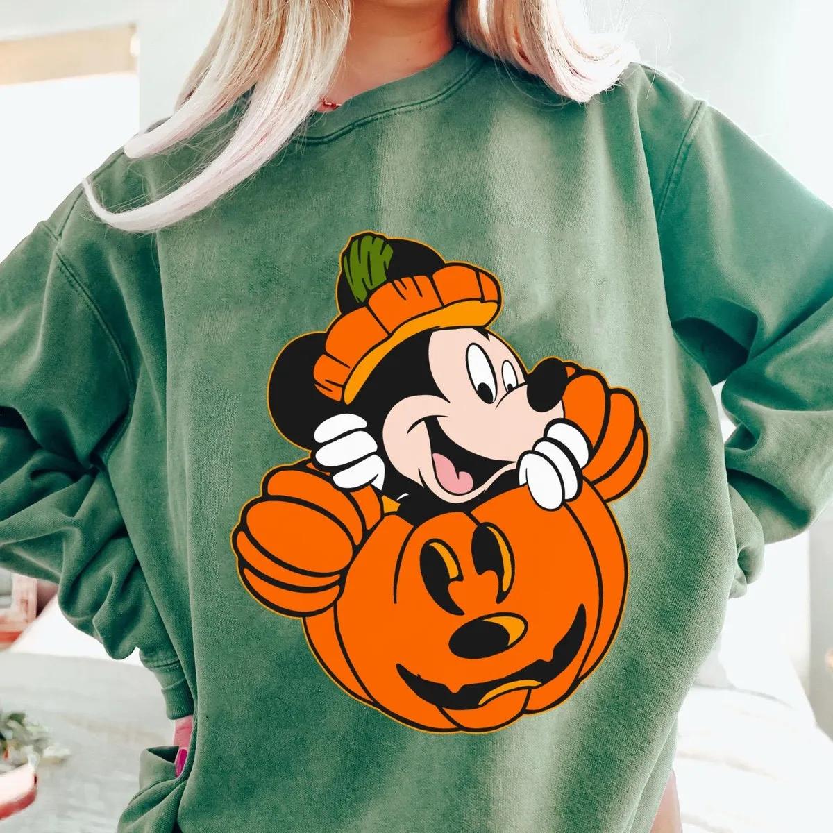 Disney Characters Pumpkin Jack O Lantern Shirt 5