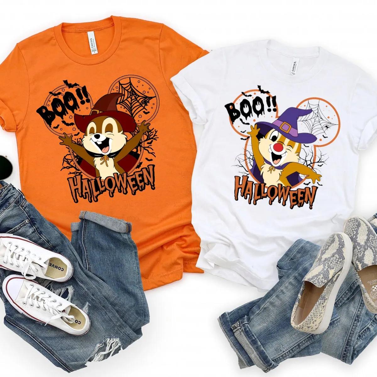 Disney Chip and Dale Boo Witch Halloween Shirt 1