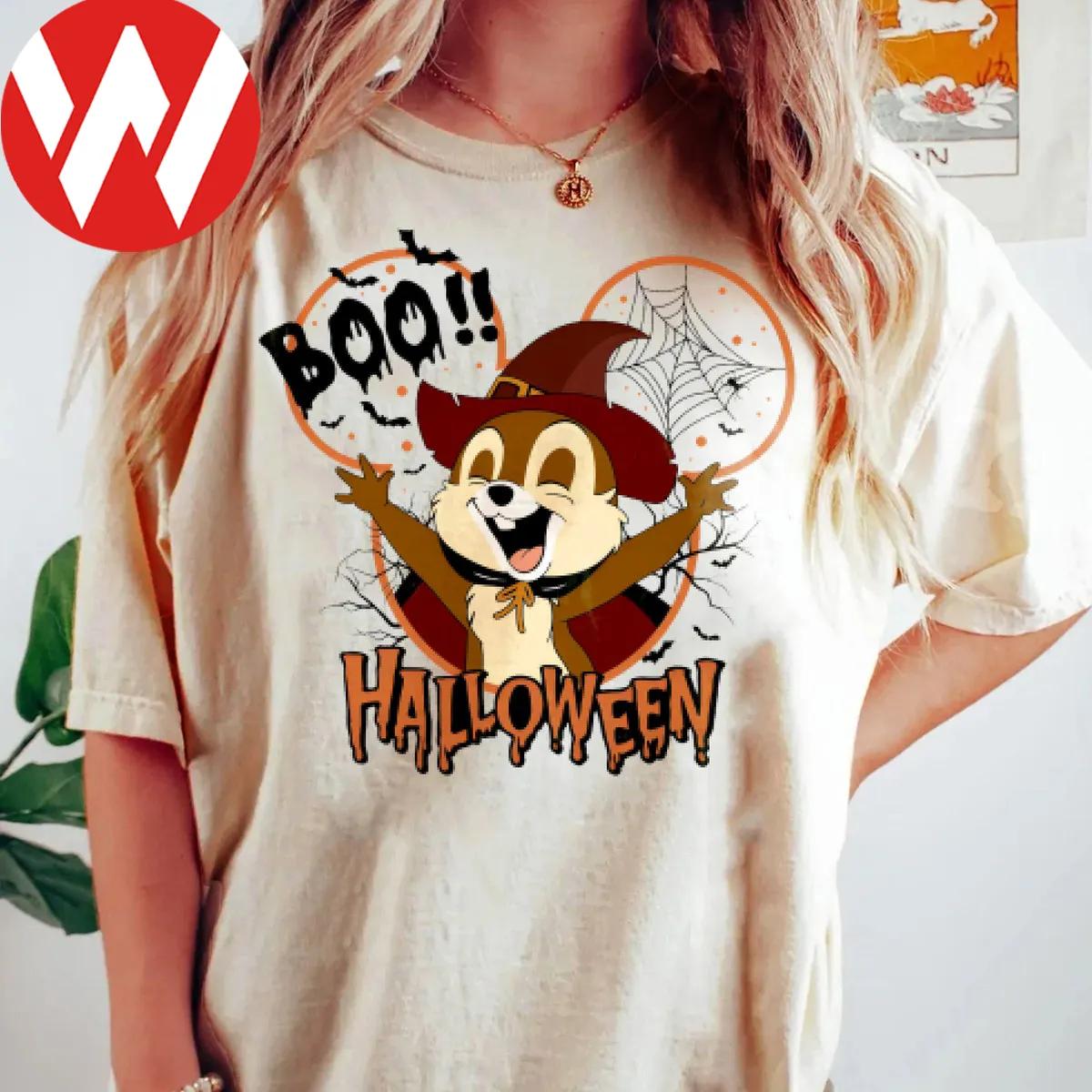 Disney Chip and Dale Boo Witch Halloween Shirt 3