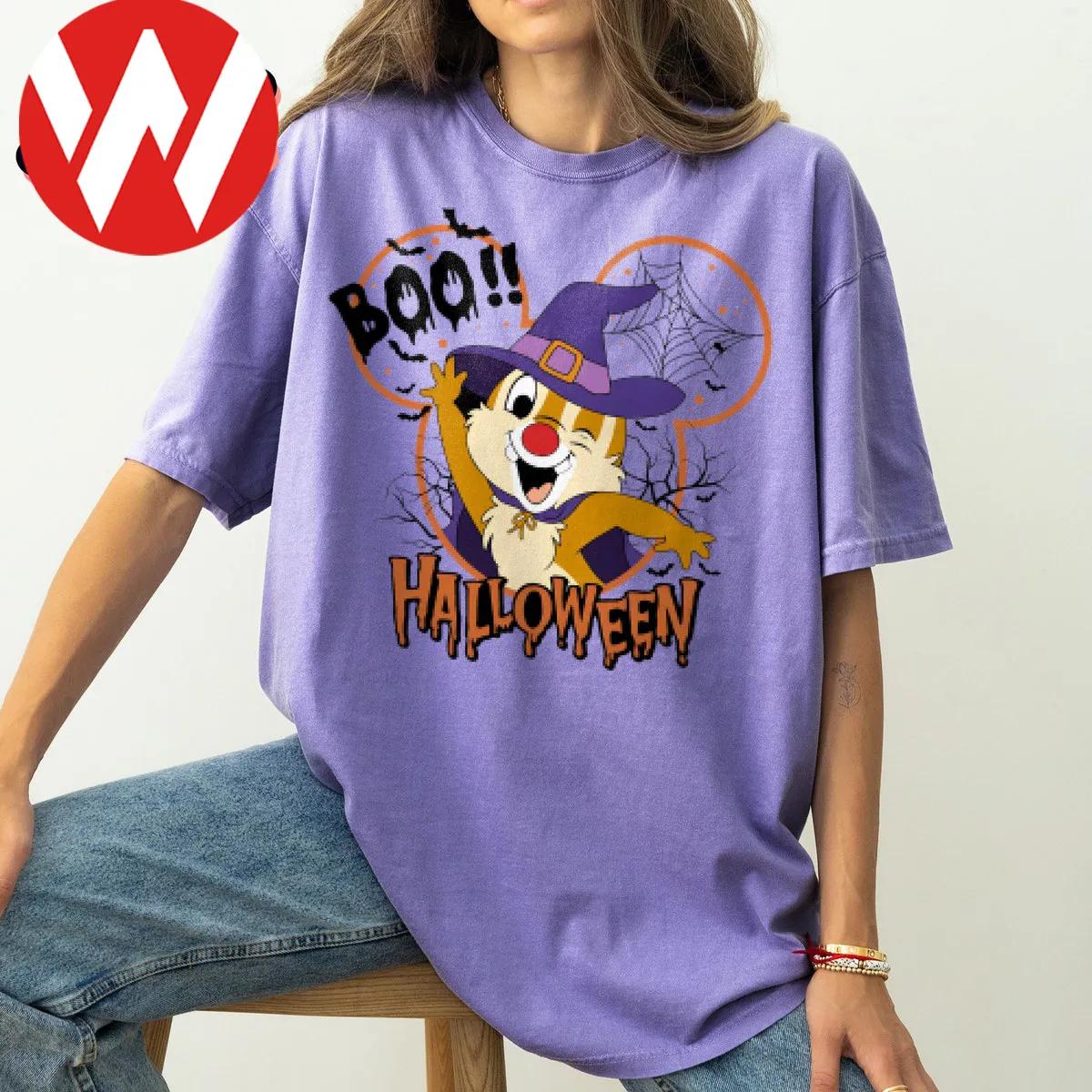 Disney Chip and Dale Boo Witch Halloween Shirt 4