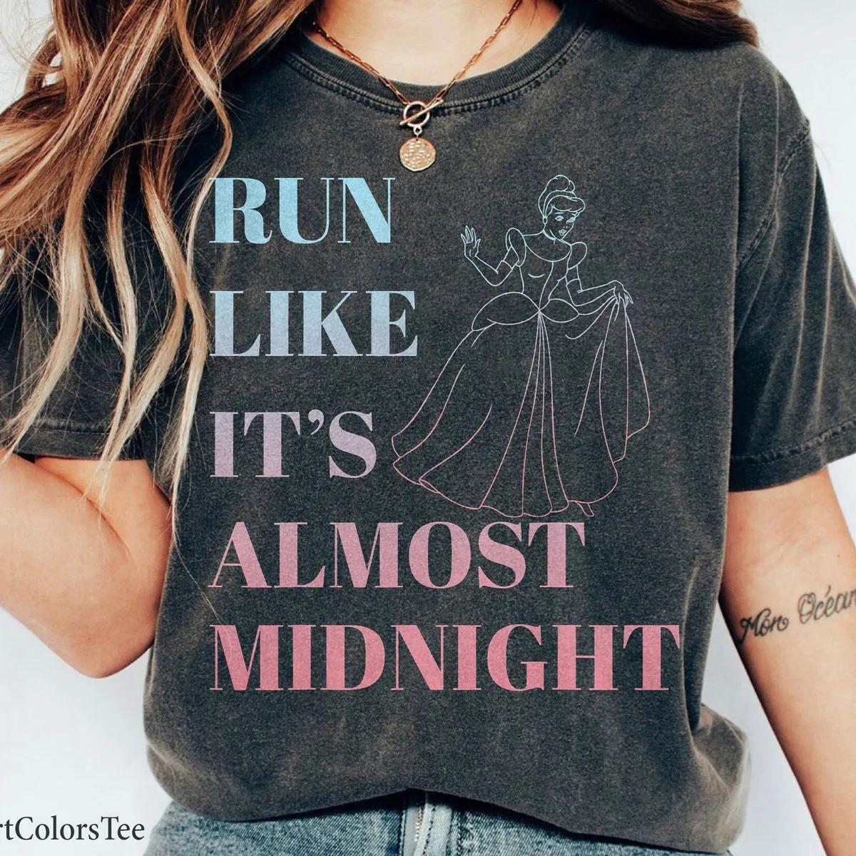 Disney Cinderella Run Like Midnight Ombre Shirt 1 1