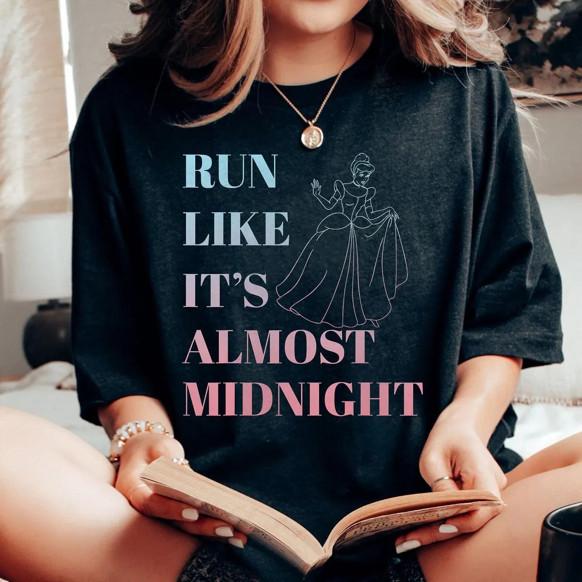 Disney Cinderella Run Like Midnight Ombre Shirt 2 1