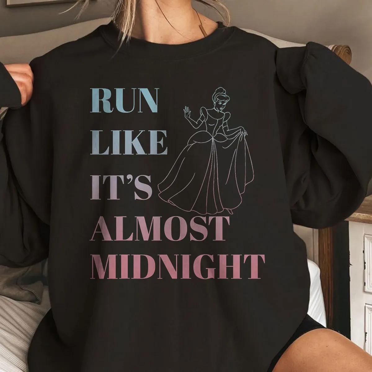 Disney Cinderella Run Like Midnight Ombre Shirt 5 1