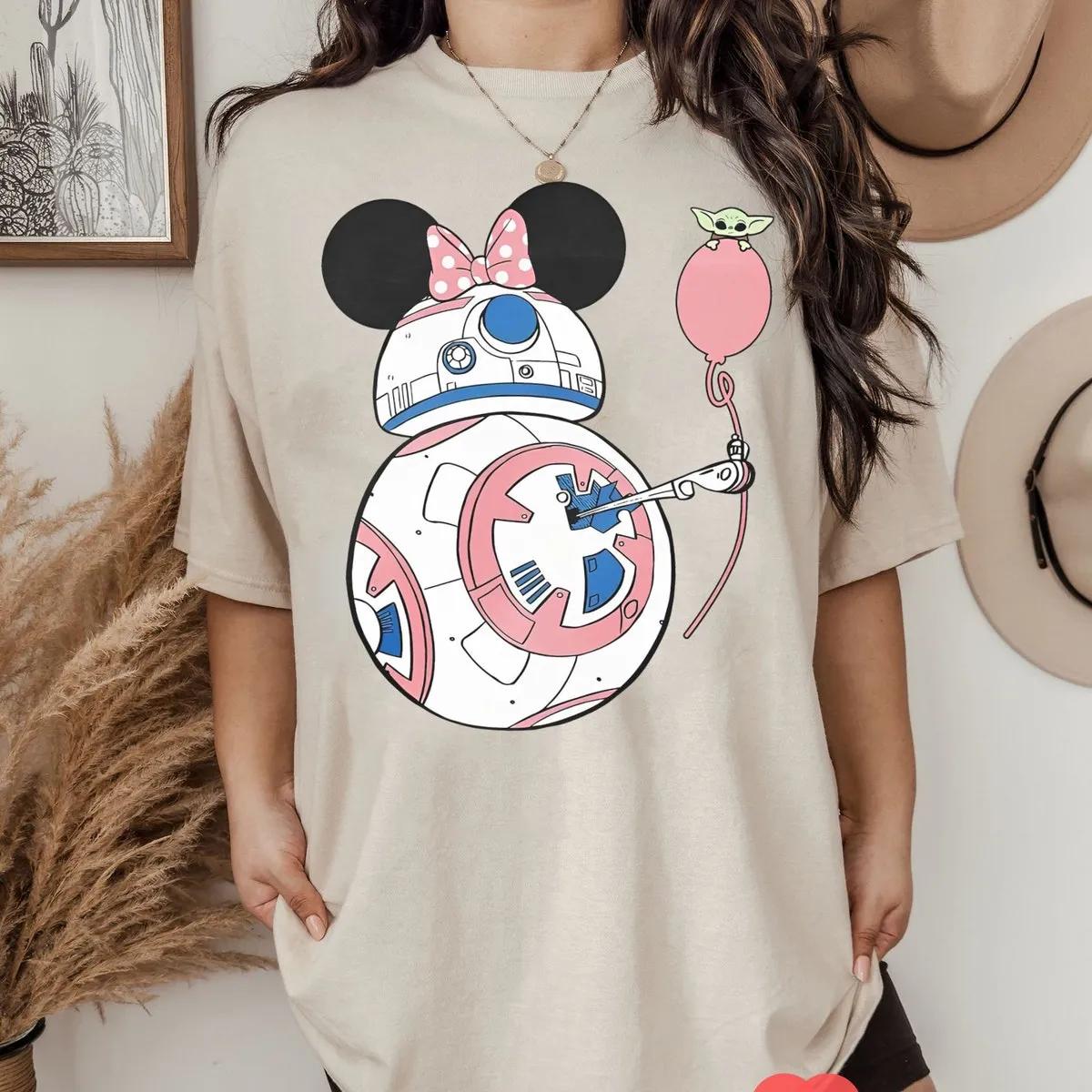 Disney Couple Matching R2D2 Bb8 Star Wars Shirt 2