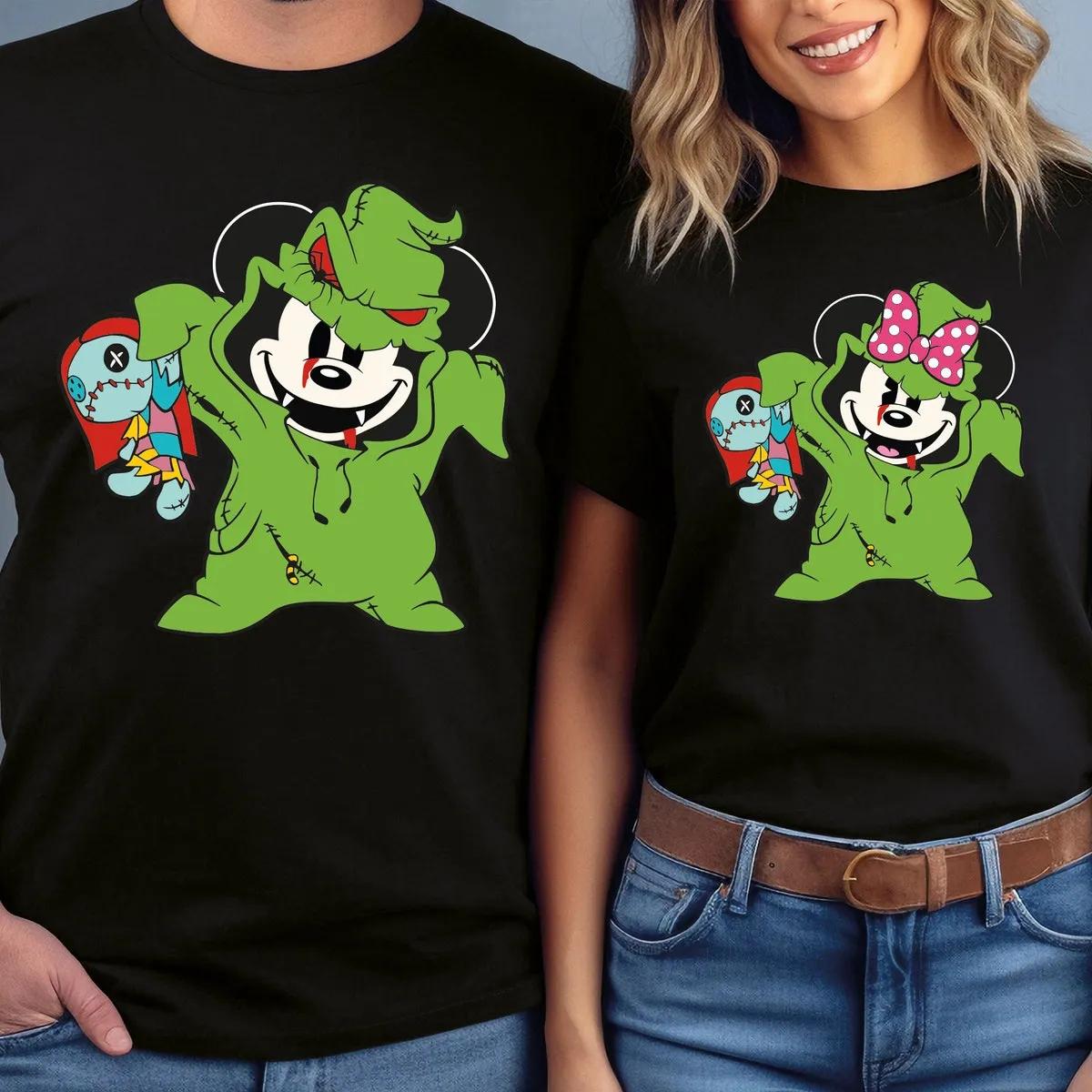 Disney Couple Mickey Minnie Halloween Shirt 1