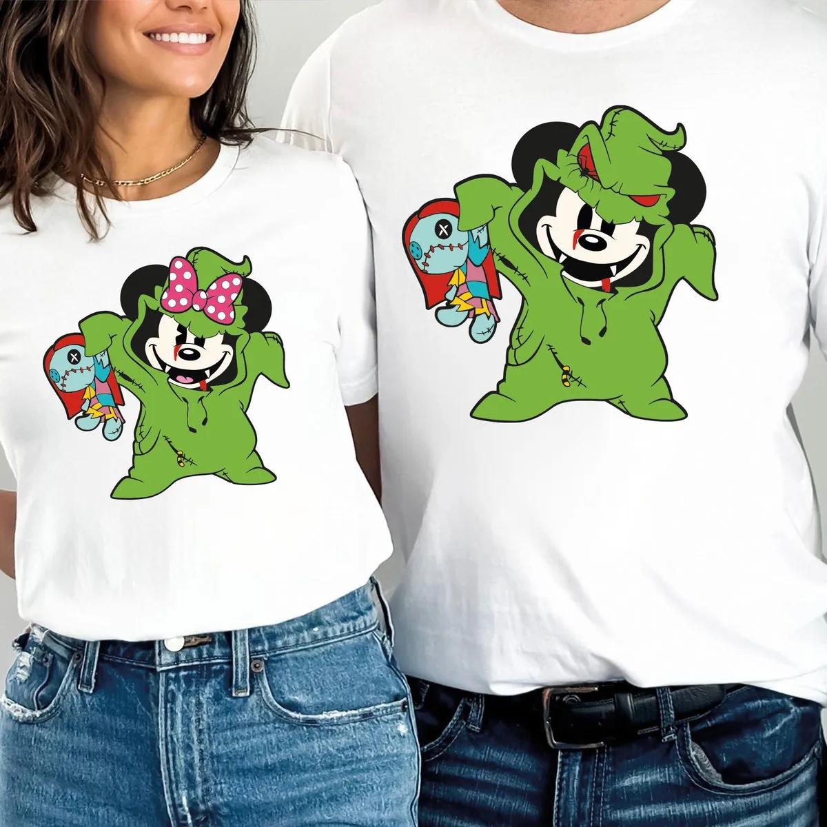 Disney Couple Mickey Minnie Halloween Shirt 2