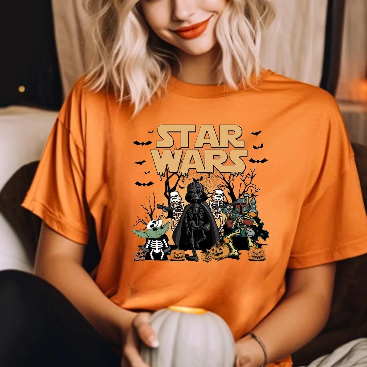 Disney Darth Vader Baby Yoda Halloween Shirt 1