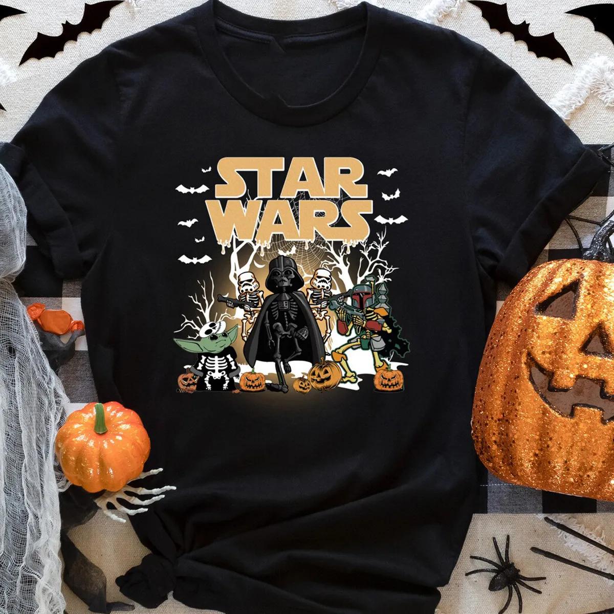 Disney Darth Vader Baby Yoda Halloween Shirt 2