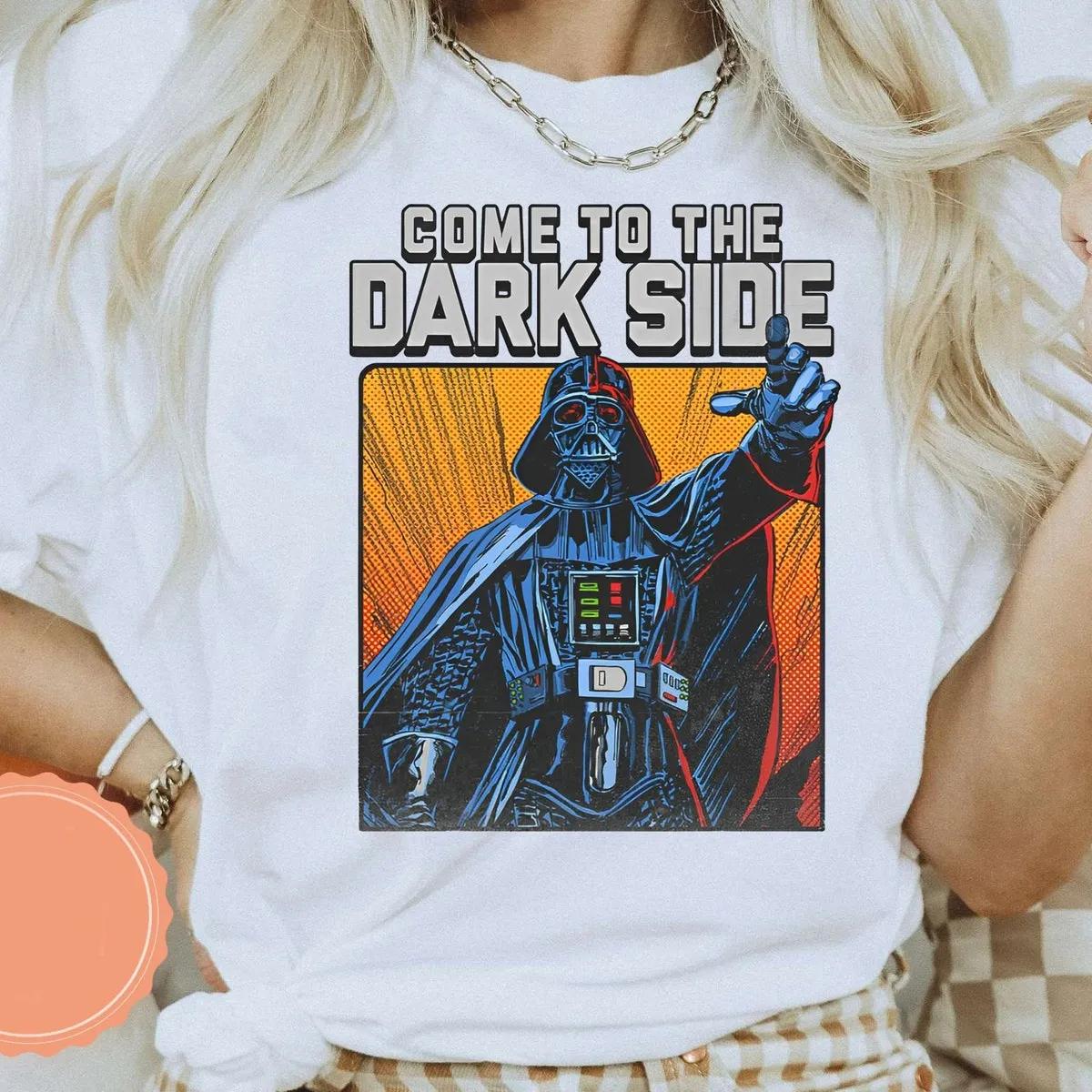 Disney Darth Vader Come To The Dark Side Graphic Star Wars Shirt 1