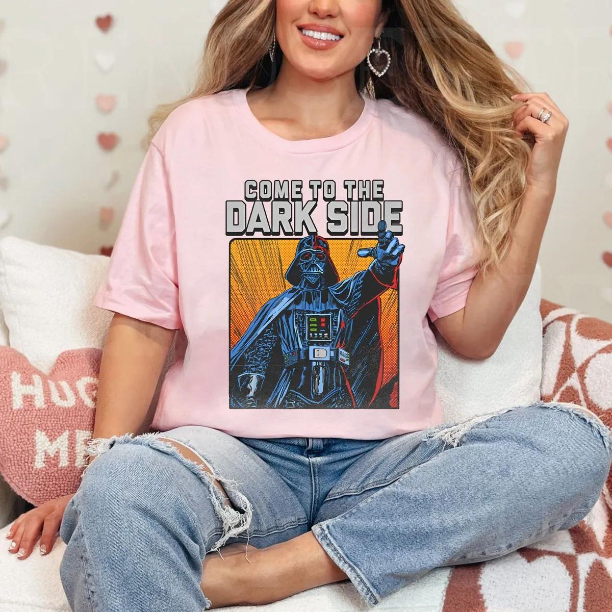 Disney Darth Vader Come To The Dark Side Graphic Star Wars Shirt 2