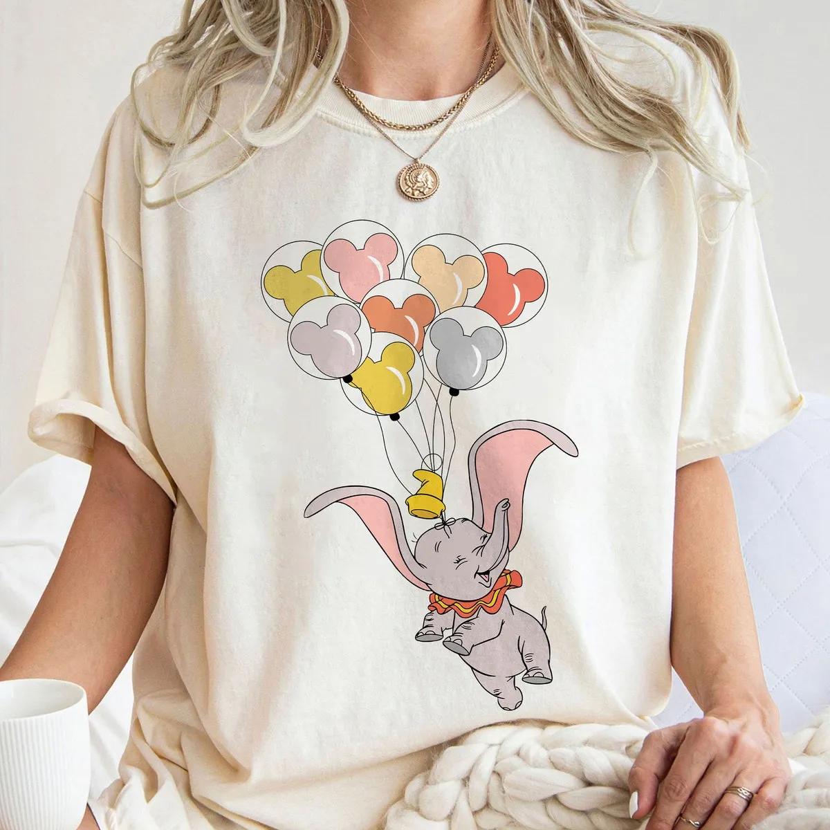 Disney Dumbo with Mickey Ear Balloons Shirt 1 3