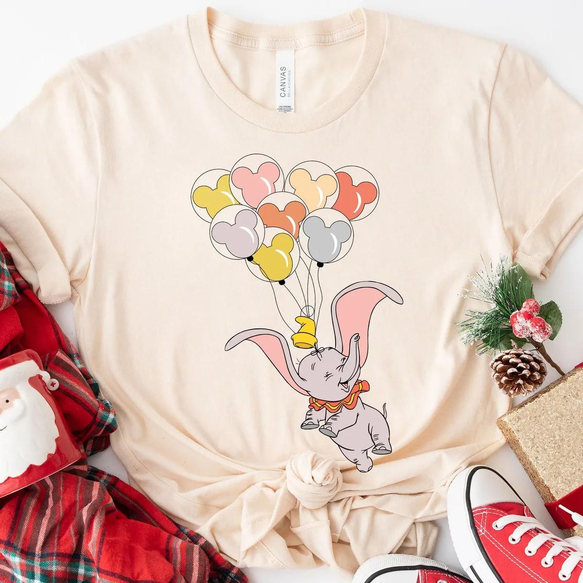 Disney Dumbo with Mickey Ear Balloons Shirt 3 3